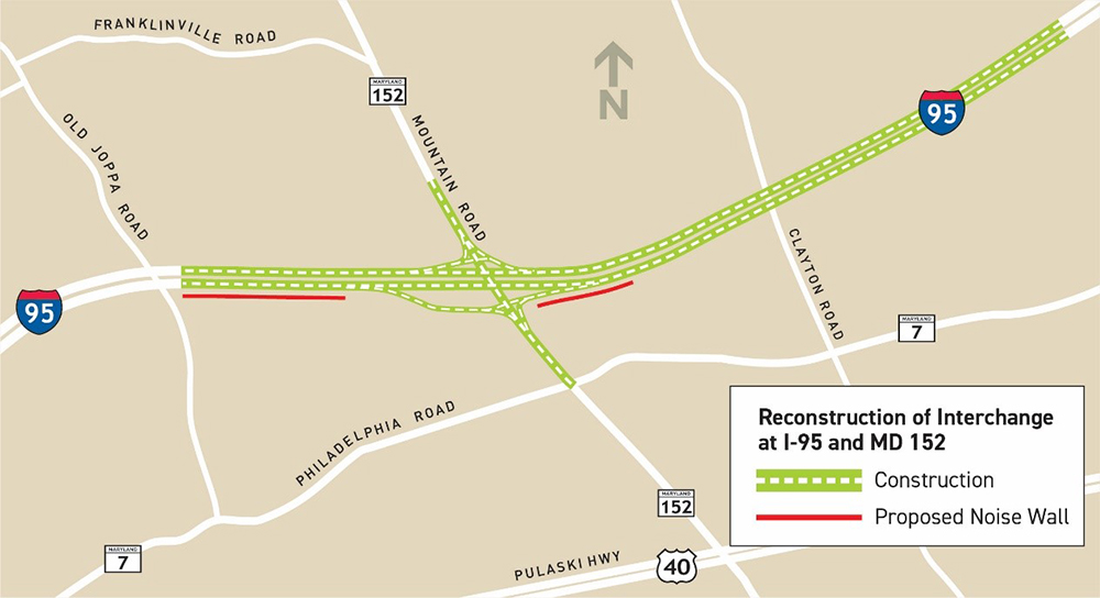Reconstruction of the Interchange at I-95 and MD 152 | MDTA
